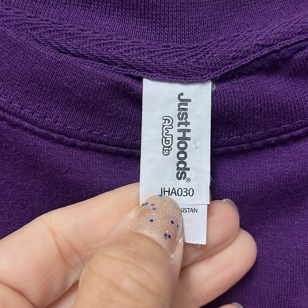 HBCU ELITE Purple w Yellow font Crewneck Sweatshirt Size XL - Picture 11 of 12